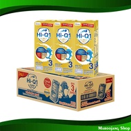 1 พลัส ซูเปอร์โกลด์ นมยูเอชที สูตร 3 รสจืด ไฮคิว 180 มล(27กล่อง) 1 Plus Super Gold UHT Milk Formula 3 Plain Flavor Hi-Q นมกล่อง