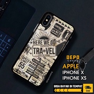 Case iphone X XS Casing iphone X XS Casing Depo Casing [TRVL] Glossy Case Aesthetic Case Custom Case