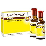 Meditonsin Drops 2 x 50 g for the first signs of a cold - cough and runny nose - natural medicine - suitable for the whole family