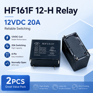 2PCS Hongfa relay HF161F 12-H 12VDC 20A4 feet a group of normally open relays the spot can be shot d