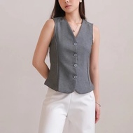 Lavana - Black Vest for Women, Latest Aesthetic Outer Vest for Women, Korean Sleeveless Outer