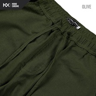 Monochrome Celana Panjang Pria Katun Linen Wide Loose Pants