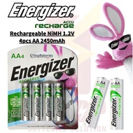 Energizer AA 4pcs 1.2V 2450mAh Ni-MH Rechargeable Battery