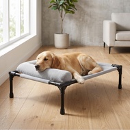 Asixxsix Cooling Elevated Dog Bed 25.9x17.7x6.69 inches Lightweight Cot Raised Pet with Bolsters Ant