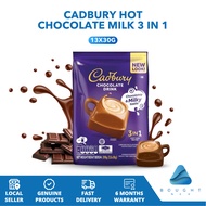 Cadbury Hot Chocolate Milk 3 in 1 390g (13x30g)– Smooth & Creamy, Rich Cocoa Blend, Quick & Easy