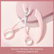 Gecomo Stainless Steel Eyebrow Trimming Scissors Set