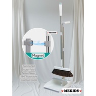 👨‍👩‍👧‍👦MEKIDS👨‍👩‍👧‍👦 Magnetic Foldable Broom Dustpan Set 2 in 1 Broom Set Water Wiper Penyapu dan Pe