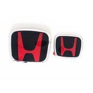 NEW Honda Car Emblem Logo Red + Black City/Hrv/Jazz/CRV/civic/Brv(Front&Rear)