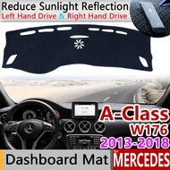 for Mercedes Benz A-Class W176 Anti-Slip Mat Dashboard Cover Pad Sunshade Dashmat Carpet Accessories