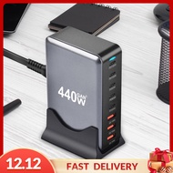 Pezhong พอร์ตชาร์จแท่นชาร์จตั้งโต๊ะ440W USB C โทรศัพท์อเนกประสงค์อุปกรณ์เสริมสำหรับโต๊ะสำหรับบ้านโรง