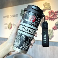 500ML CHAGEE or NEZHA Tumbler Vacuum Insulated Stainless Steel Coffee Cup HOT/COLD