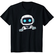 Cute Robot face Looks from Torn Fabric AI Robot Kids T-Shirt