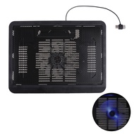 12-14 Inch Portable Ultra-Slim Laptop Cooler Cooling Pad Stand with Quiet Fans and LED Screen Adjustable Heightening Pad