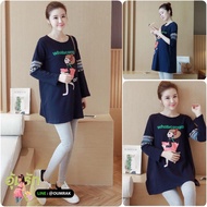 Maternity Dress Shirt + Long Leggings AB1349