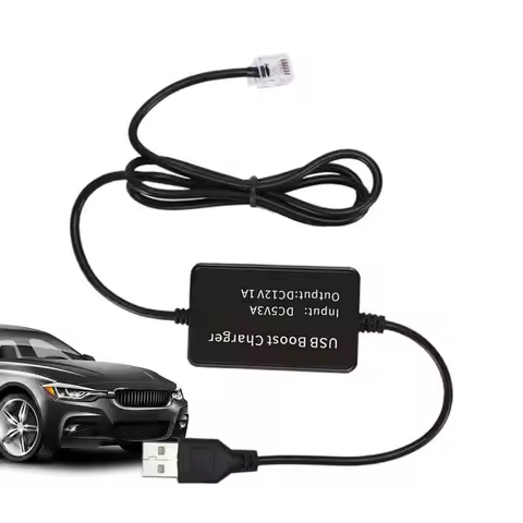 USB To Rj11 Plug Cable USB To Rj11/DC 3.5 Radar Detector Power Cable Thickened USB Plug Connect To C