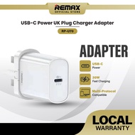 Remax RP-U70 20W PD Fast Charge Charger USB-C Power Adapter UK Plug  adapter type c  charger types c
