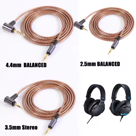 3.5mm & 4.4mm & 2.5mm Upgrade BALANCED Headphone Cable for Sony MDR-MV1 MDR-M1 MDR-M1ST Replacement 