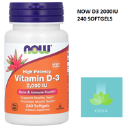 Vitamin D3 2000IU NOW VITAMIN D3 2000 IU 120 240 SOFTGELS