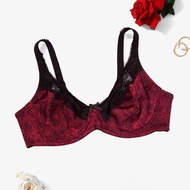 Softrhyme Plus Size Women Floral Lace bra Full Coverage Underwire Bras Vintage Romantic Underwear 85