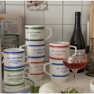 Ins Le Cafe Maria Mug / Aesthetic Mug / Retro Mug / French Mug