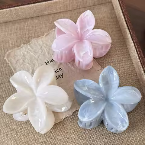 3 summer mint mambo frangiola hairpins, smiggy flower hairpins, shark hairpins and sweet back hairpi