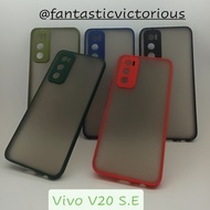 Case Color Doff Matte Transparan Softcase Case Warna Vivo V20 SE New
