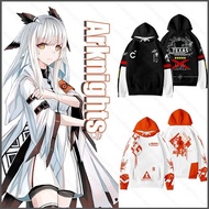 PS2 Arknights Hoodie Cosplay Long Sleeve Pullover Tops Anime Amiya Texas Casual Hooded Sweatershirt 