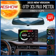 GBS CAR LED ALL CAR USE XS OBD GAUGE METER OBD2 METER OBD+GPS P6 OBD2 DIGITAL METER SCANNER FOR PROT