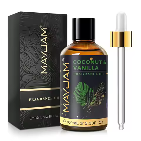 MAYJAM Coconut Vanilla Sea Breeze Fragrance Oil 100ml Sweet Tobacco Dragons Blood Amber Aromatherapy