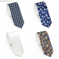 HSV Men Blank Sublimation Tie Solid Color White DIY Heat Transfer Polyester Necktie