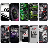 Soft black phone case for iPhone 5 5S 6 6S 7 8 Plus toyota ae86 caseg