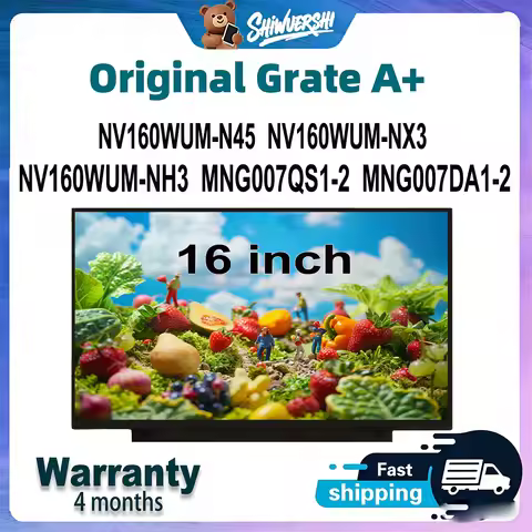 Wholesale Slim 16 inch Laptop Lcd Screen Monitor Panel NV160WUM N45 NV160WUM NX3 NV160WUM NH3 MNG007