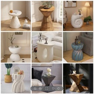 Nordic Simple Art Geometric Side Table Living Room Coffee Table Study Side Table Must-have E0 Grade 