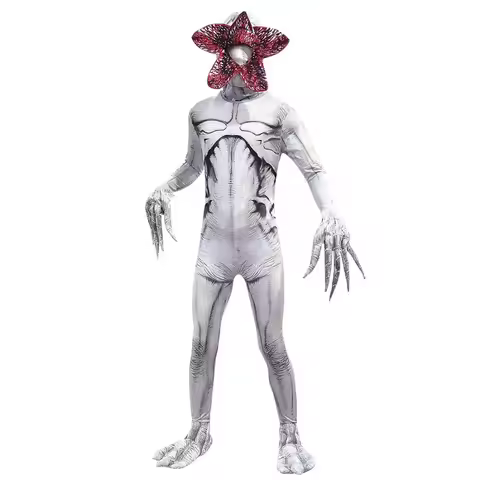 Anime Cosplay Kids Halloween S-Stranger Cosplay Child Jumpsuits Scarry Zombie Demogorgon Demon Lord
