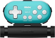 8Bitdo Zero 2 Bluetooth Gamepad Keychain Sized Mini Controller with Mobile Clip for Switch, Windows,