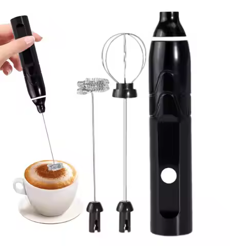 Hand Frother Mixer Powerful Rechargeable Low-Noise Coffee Frother Wand Milk Foamer For Home Kitchen 
