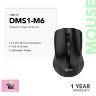 Dmes DMS1-M6 Wireless Mouse 2.4GHz 4 Button 1600 DPI Optical Tracking Ambidextrous For PC Mac Laptop