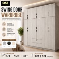 ⭐Almari Swing Wardrobe⭐ 5ft /7.5ft /10ft x 8ft / 9ft H l Almari buka l Soft close