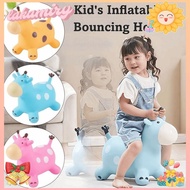 LAKAMIRY Giraffe Bouncy Horse, Inflatable Rubber Animals Jumping Toys, Fun Thickened Sturdy Anti-fal
