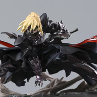 Bandai | ฟิกเกอร์สะสม Fate Stay Night Black Saber Fight Ver ของตกแต่ง ตุ๊กตา PVC ของเล่น มีสินค้าพร้