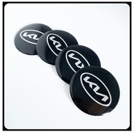 Decal Bộ 4 Miếng Dán Trang Trí Trục Bánh Xe Hơi 56mm Logo Kia KN K5 K3 KX1 Sorento Sportage Rio ốp c