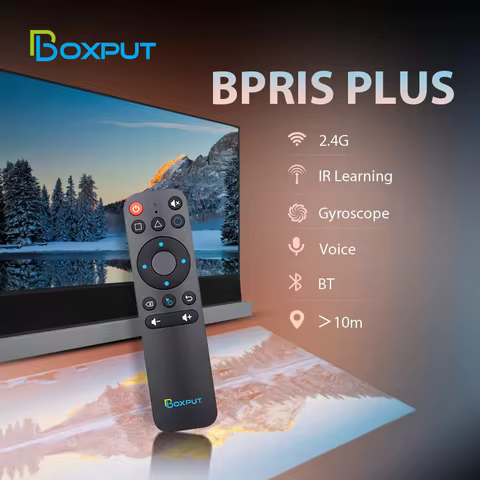 BPR1S Plus BLE 5.0 Air Mouse Voice Remote Control 2.4GHz Wireless Remote Controller With Gyro for An