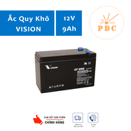 Ắc quy VISION 12V 9Ah CP1290 - (PDC-TECH)