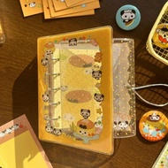 2025新品猫牌盐汽水m5手帐活页本收纳三折页外壳本无内页Cat brand salt soda m5 hand account loose-leaf book storage three202511