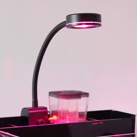 Nano 6X3W Pico Refugium LED Full Spectrum Adjustable Algae Tank Light For Small Corals Reef Aquarium