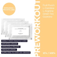 [OEM] VITAL Preworkout Sports Supplement | Premium L-Carnitine, L-Arginine, Green Tea Extract, Guara