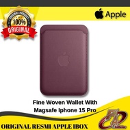 Baru Fine Woven Wallet With Magsafe Apple Iphone 15 Pro Max - Original Ibox