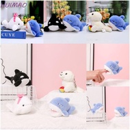 HUIMAO Orca Plush Keychain, Ocean Series Marine Animal Animal Beluga Plush Keyring, Stuffed Plush Ke