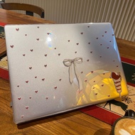 Miranda MacBook(Crystal) Air13 M4 A3114 M3 Air15 bow-knot Case For MacBook Transparent Pro14 M4