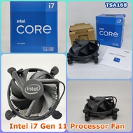 Black Fan Processor Intel Core i7 i5 i3 Gen 11 LGA1200 Original + Box